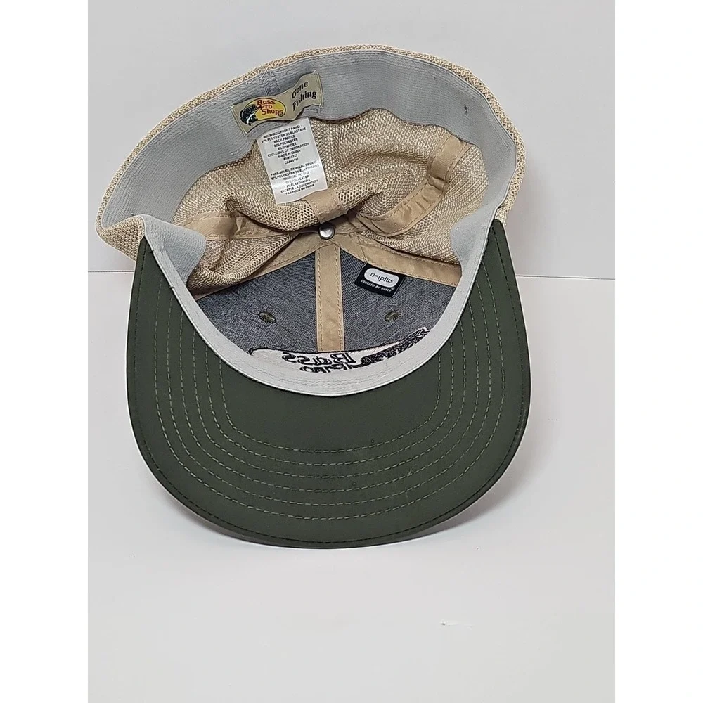 Bass Pro Shops Olive Green and Tan Trucker Hat